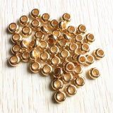 500Pcs Gold/White K Spacer Jump Ring CCB Beads for Necklace Bracelet