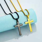 Christian Bible Cross Stainless Steel Necklace