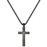 Christian Bible Cross Stainless Steel Necklace