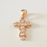 Christian Pendant Clear Cubic Zircon 585 Jewelry Women