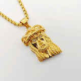 Christian Jesus Pendant Necklace Stainless Steel