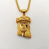 Christian Jesus Pendant Necklace Stainless Steel