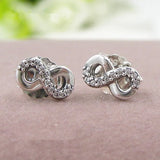 Snowflake Stud Earrings 925 Sterling Silver ER035