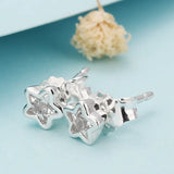 Snowflake Stud Earrings 925 Sterling Silver ER035