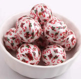 Christmas Acrylic Beads Candy Cane for Necklaces Making