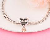Christmas 925 Women Sterling Silver Love Bracelet Charms