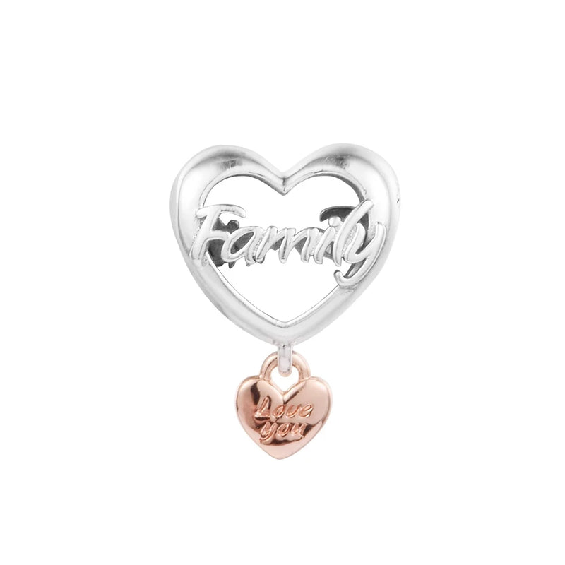Christmas 925 Women Sterling Silver Love Bracelet Charms