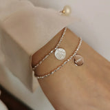925 Sterling Silver Choker Bead Necklace Wedding Gift Women Jewelry