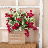 Red Berry Bean Twig Branch DIY Xmas Decoration