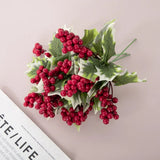 Red Berry Bean Twig Branch DIY Xmas Decoration