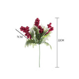 Red Berry Bean Twig Branch DIY Xmas Decoration
