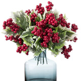 Red Berry Bean Twig Branch DIY Xmas Decoration