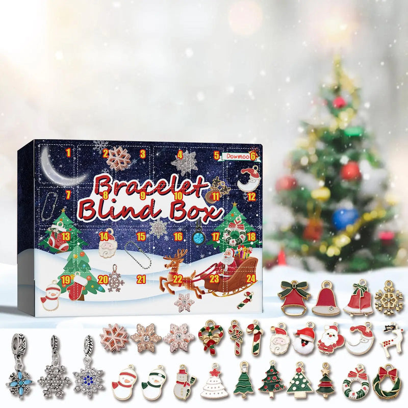 Christmas Advent 24 Calendar DIY Bracelet for Kids