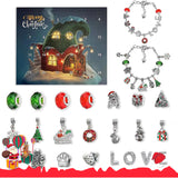 Christmas Advent Calendar Bracelet Christmas Countdown Calendar DIY Jewelry