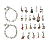 Christmas Advent Calendar DIY Charm Jewelry Kit for Girls