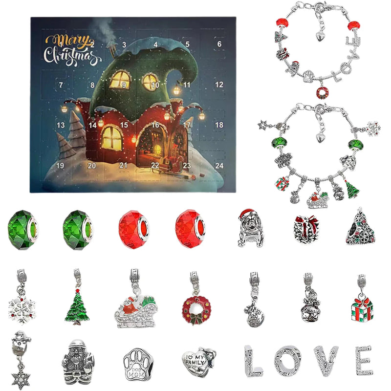 Xmas Advent Calendar Bracelet Kit for Kids