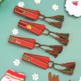 Christmas Advent Calendar Bracelet Hand Rope Embroidered Friendship Tassel