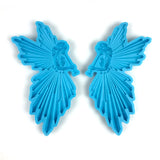 Christmas Angel Girl Flute Mirror Epoxy Resin Mold DIY Crafts