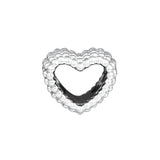 Christmas Beads Heart Charm for 925 Silver Bracelets DIY Charms