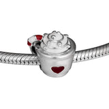 Christmas Beads Warm Cocoa Charm for 925 Silver Bracelets