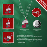 Christmas Brass Necklaces for Women Holiday Charm Gift Xmas Ornament