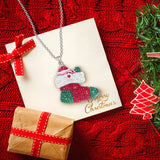 Christmas Brass Necklaces for Women Holiday Charm Gift Xmas Ornament