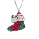 Christmas Brass Necklaces for Women Holiday Charm Gift Xmas Ornament