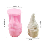 Christmas Candle Mold Star Santa Claus Silicone Mold Gnome Epoxy Resin Mold