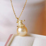 925 Silver Christmas Cap Pendant Setting for 11-12mm Pearls
