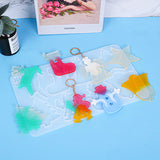 Christmas Cartoon Keychain Mould Silicone Epoxy Resin Mold