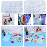 Christmas Cartoon Keychain Mould Silicone Epoxy Resin Mold