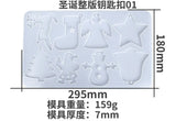 Christmas Cartoon Keychain Mould Silicone Epoxy Resin Mold