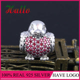 Sterling Silver Christmas Friendship Animal Charm Bead