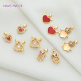 Christmas Charms, Dolphin/Heart/Bear Pendants