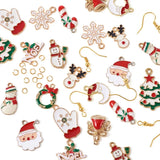 Christmas Charms Enamel Pendants for DIY Jewelry