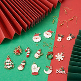 Christmas Charms Enamel Pendants for DIY Jewelry