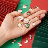 Christmas Charms Enamel Pendants for DIY Jewelry