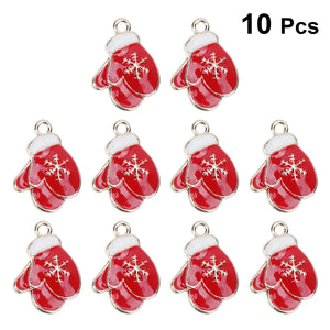 Christmas Charms Jewelry Pendant Charm Enamel Necklace Diy Bracelet Pendants