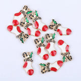 Christmas Charms Jewelry Pendant Charm Enamel Necklace Diy Bracelet Pendants