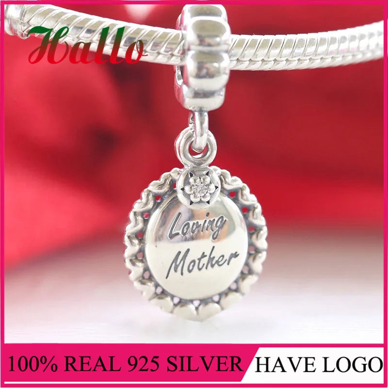 Christmas Charms Silver 925 Loving Mother Dangle Charm