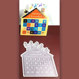 Xmas Countdown Calendar Resin Mold DIY Crafts Home Decoration