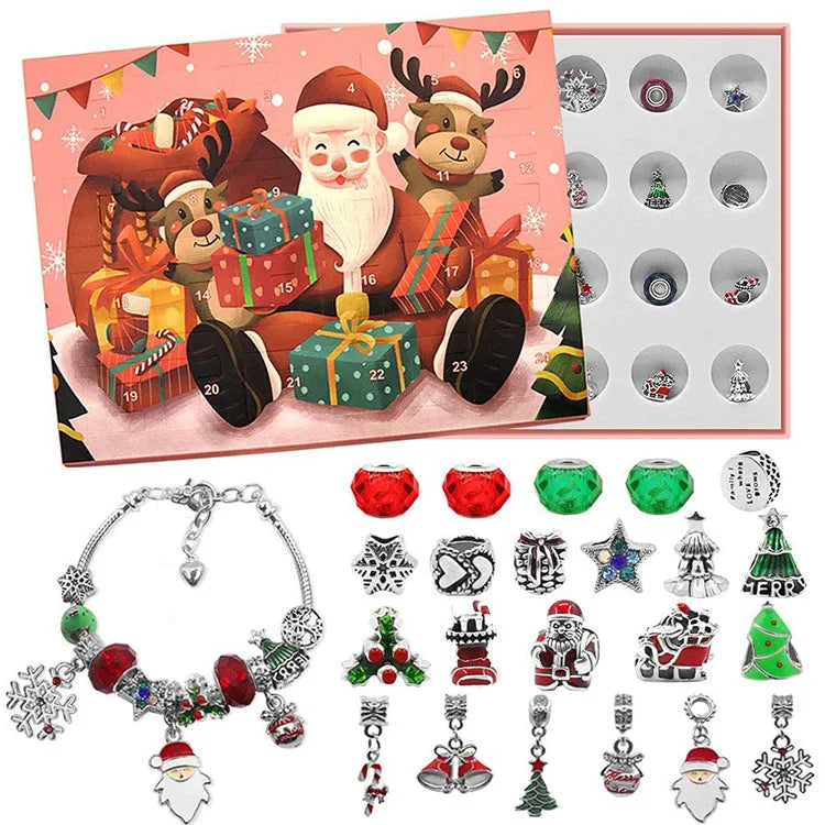 DIY Christmas Countdown Jewelry Kit 24 Pcs