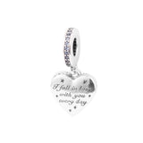 DIY Beads Celestial Shooting Star Heart 925 Silver Beads for Jewelry Making