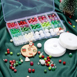 Christmas DIY Jewelry Making Kit Santa Charms Crystal Thread Xmas Supplies
