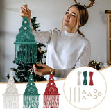 DIY Macrame Kit Christmas Tree Ornaments