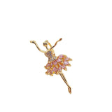 Dancer Girls Rhinestone Crystal Charms Pendant For Women