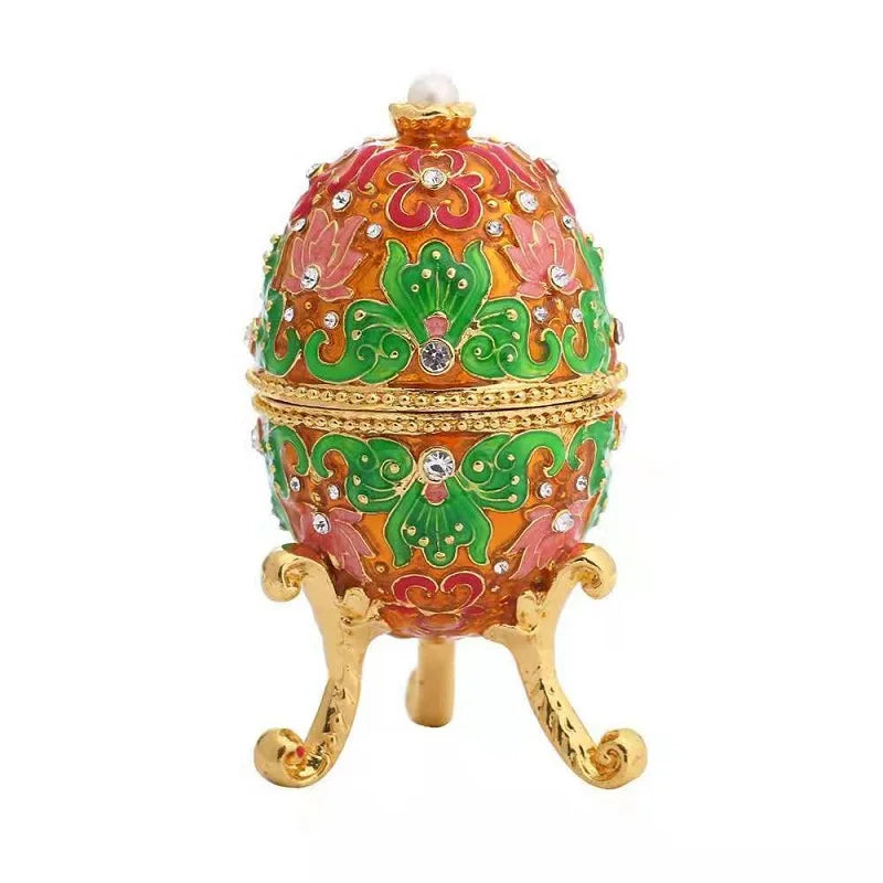 Enamel Pink Bowknot Jewelry Storage Box - Christmas Gift