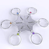 Personalized Snowflake Birthstone Necklace - Family Names Gifts