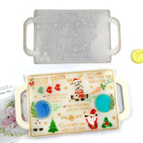 Christmas Decoration Tray Crystal Epoxy Resin Mold Silicone Mold