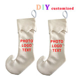 Christmas Candy Bags Clown Shoes Sublimation Christmas Socks